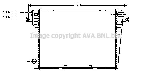 AVA QUALITY COOLING Радиатор, охлаждение двигателя BW2057